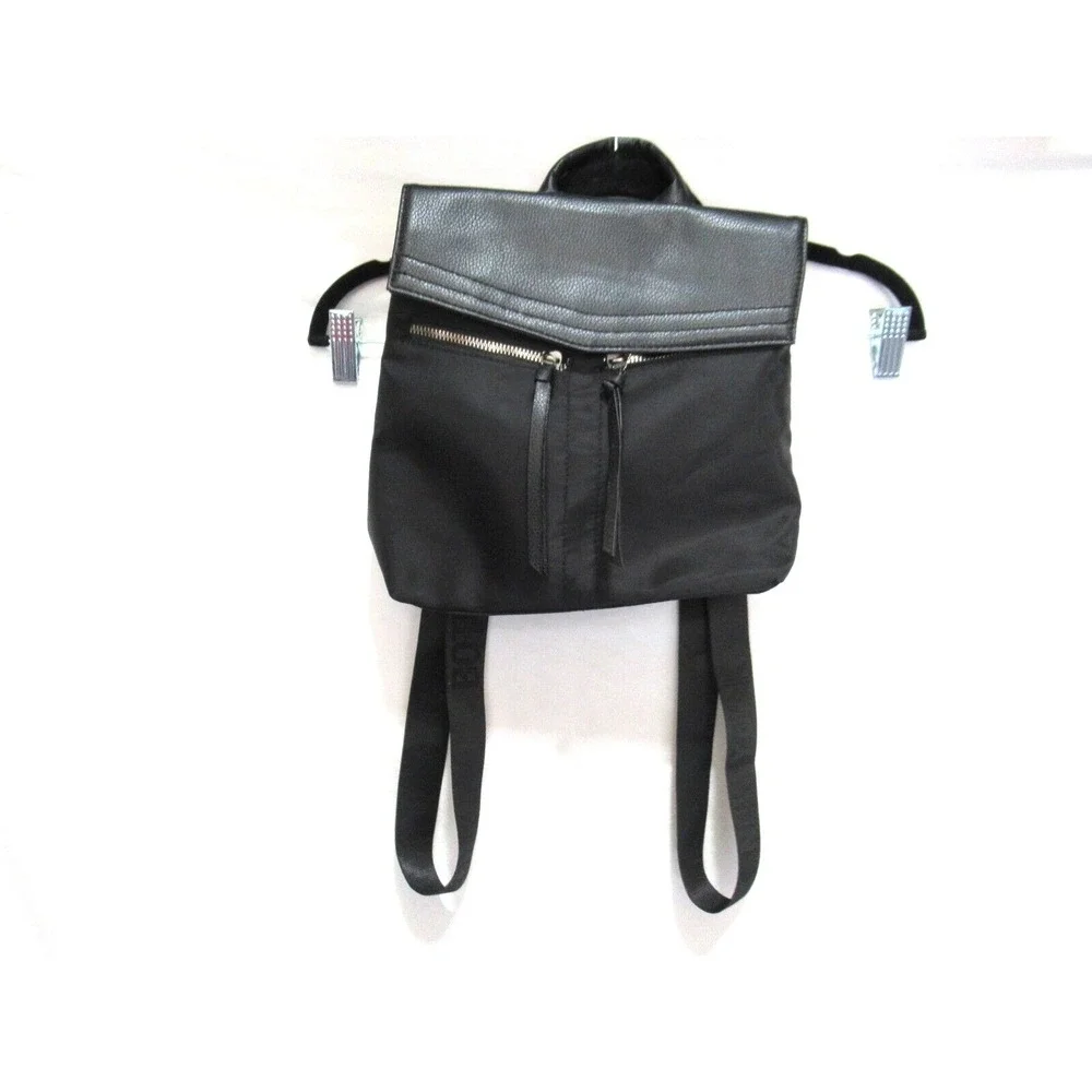 Botkier New York‎ Black Trigger Mini Backpack Polyester Faux Leather